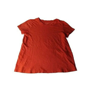 Eileen Fisher RedOrange Basic Organic Cotton Soft Stretch Comfy Active Lounge Xs